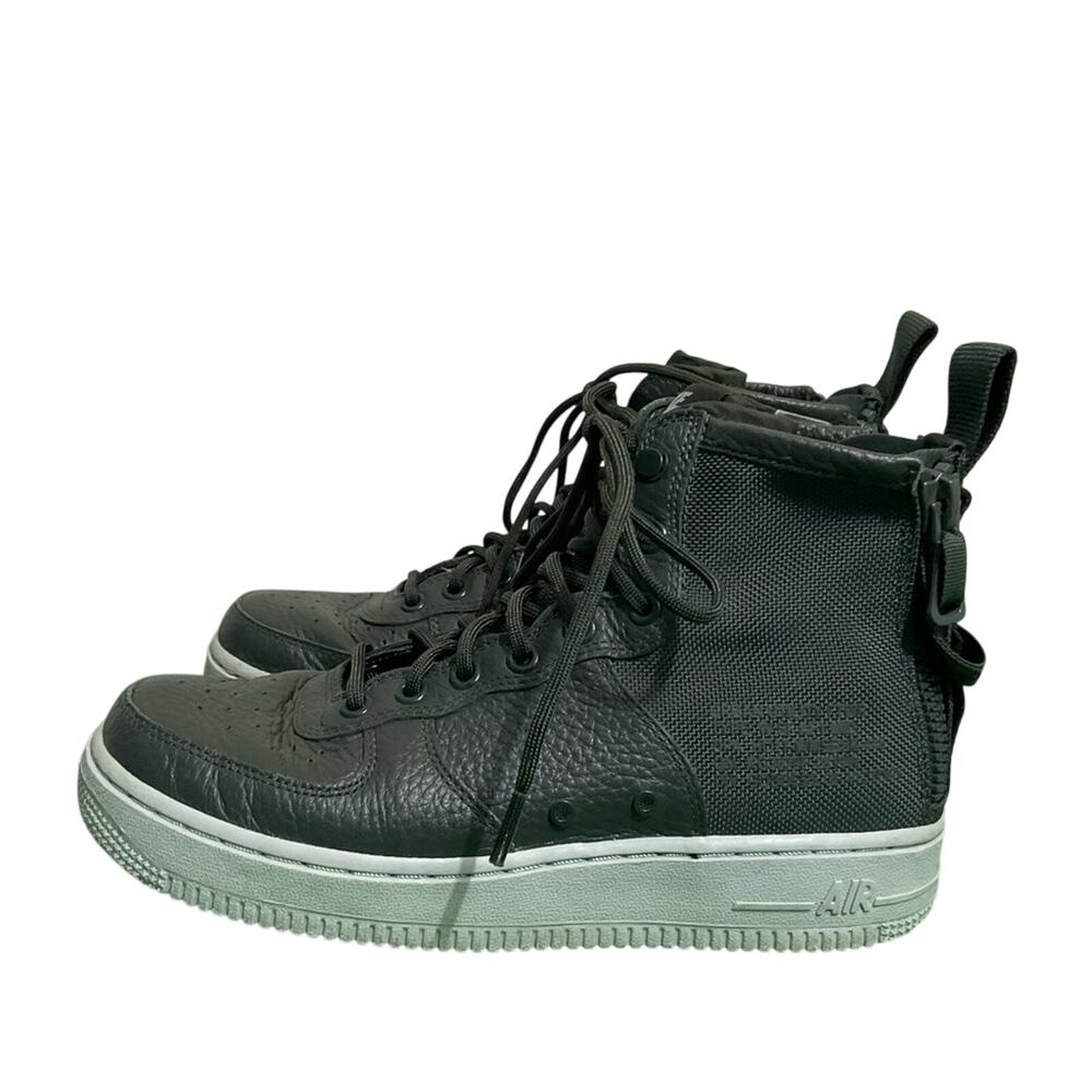 Nike Air Force 1 SF-AF1 Mid Women's Size 8 Green Leather Sneaker Boots